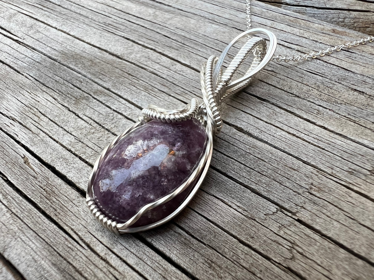 Lepidolite Pendant