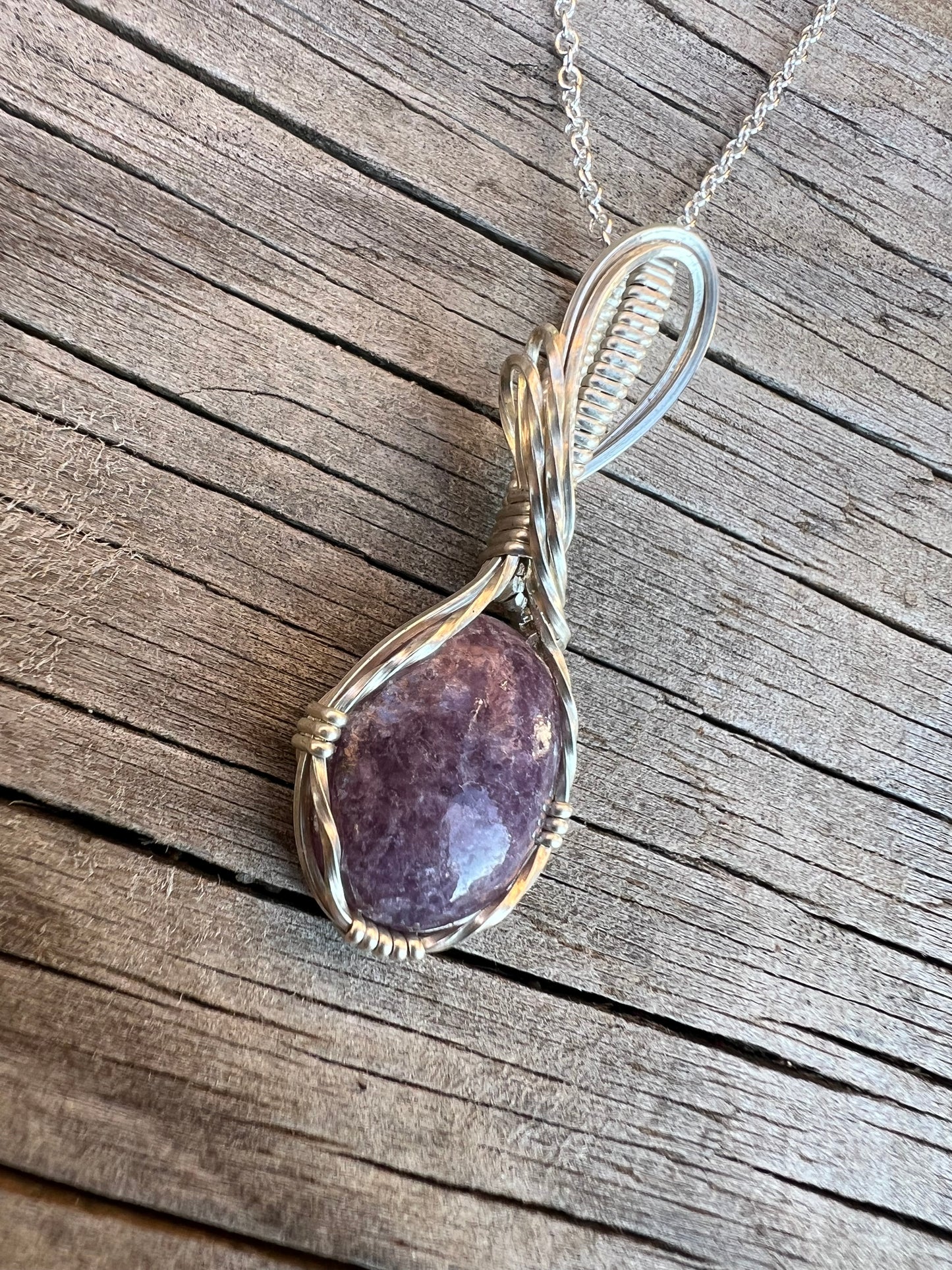 Lepidolite Pendant