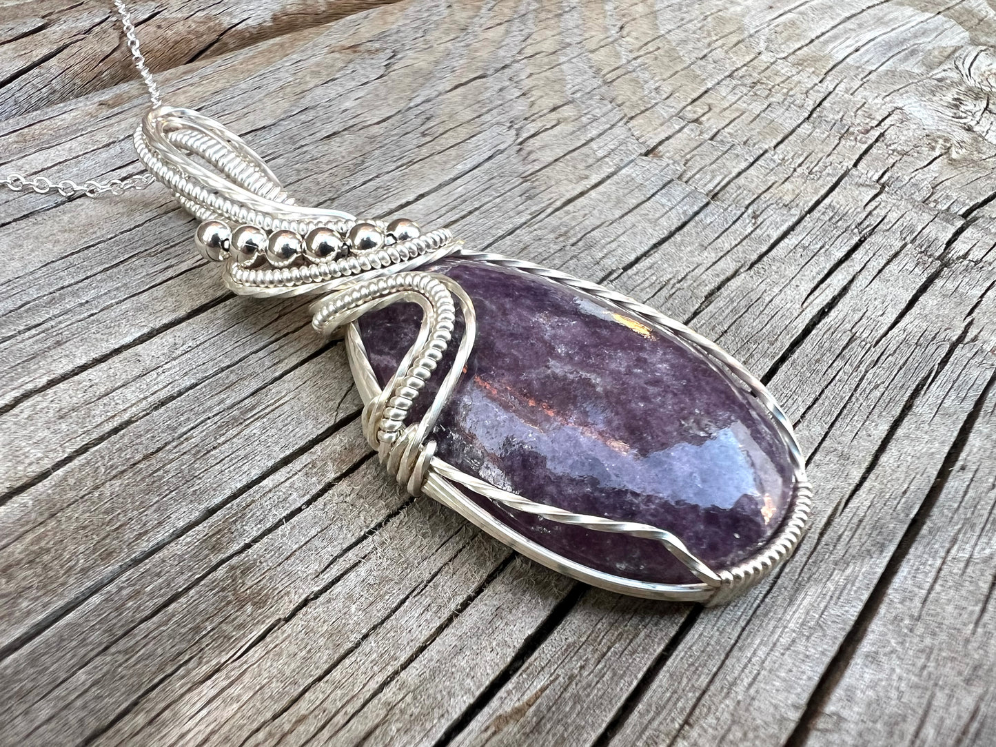Lepidolite Pendant