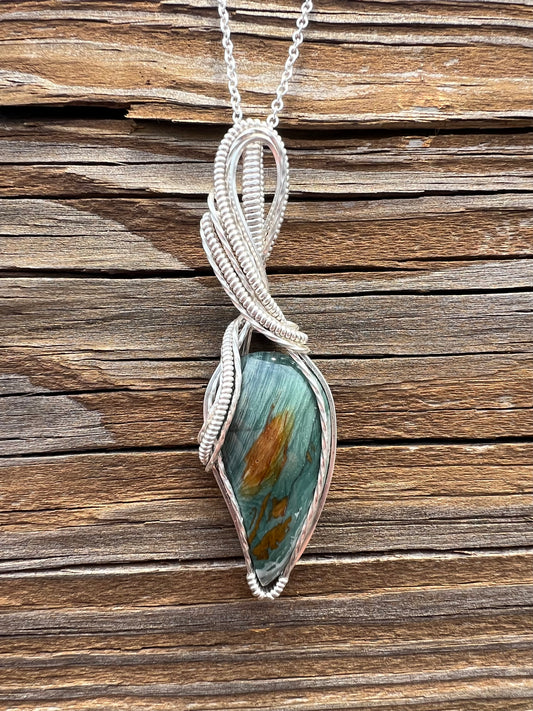 Gary Green Larsonite Pendant