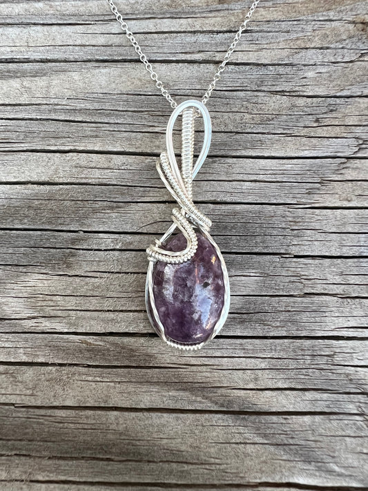Lepidolite Pendant