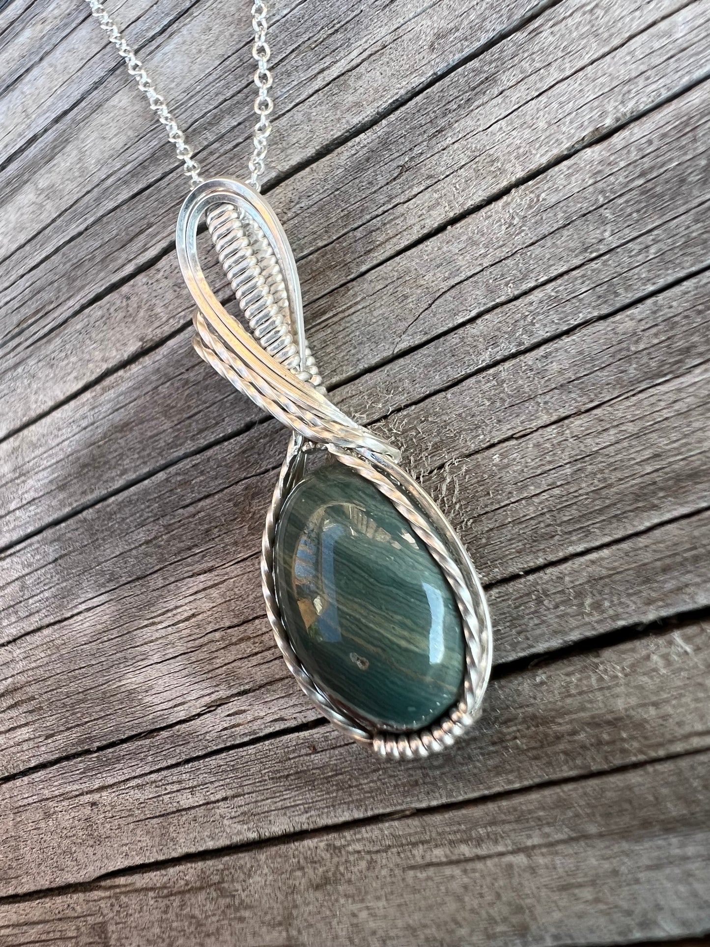 Gary Green Larsonite Pendant