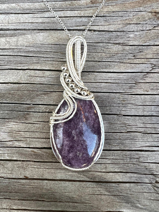 Lepidolite Pendant