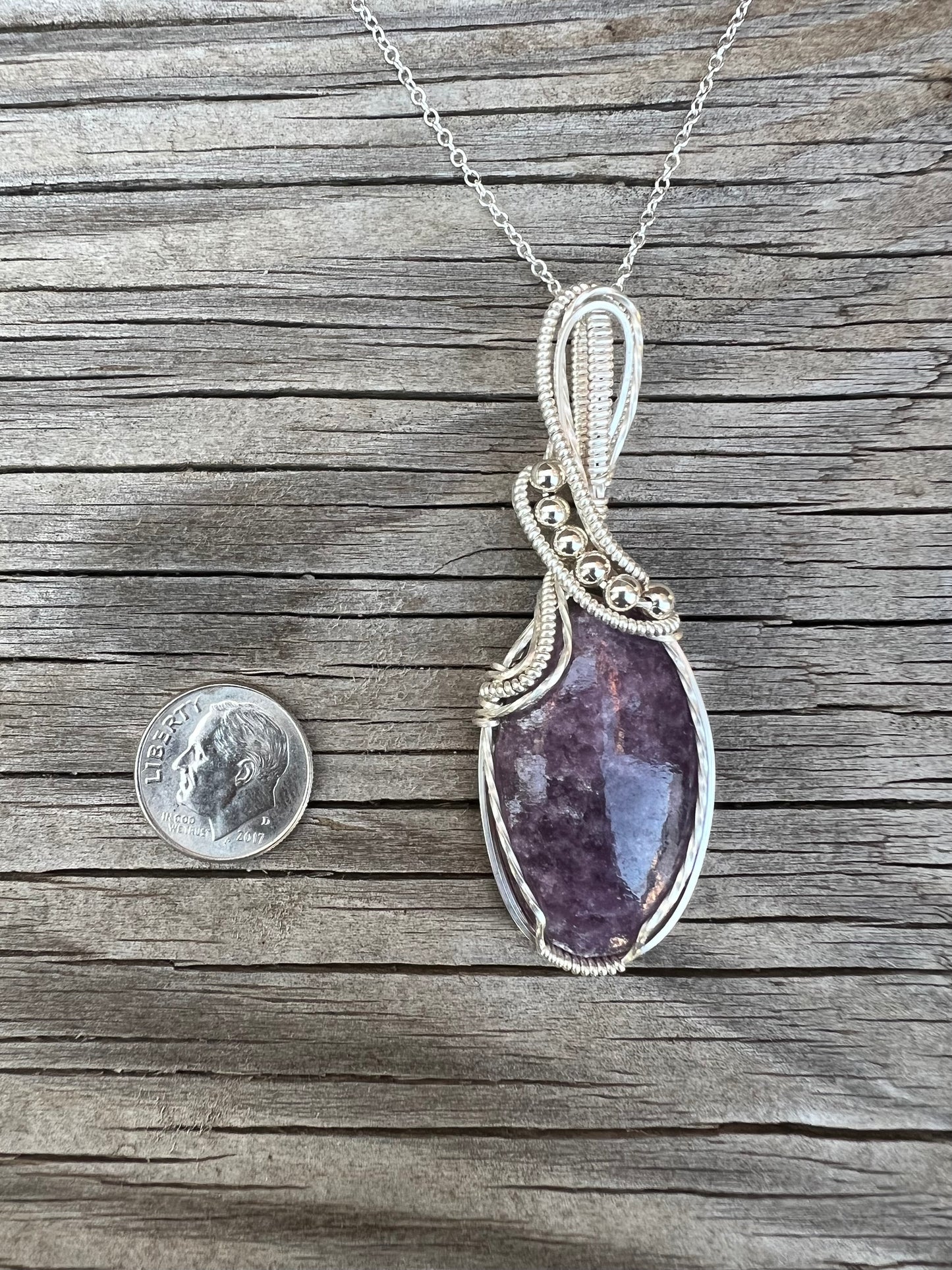 Lepidolite Pendant