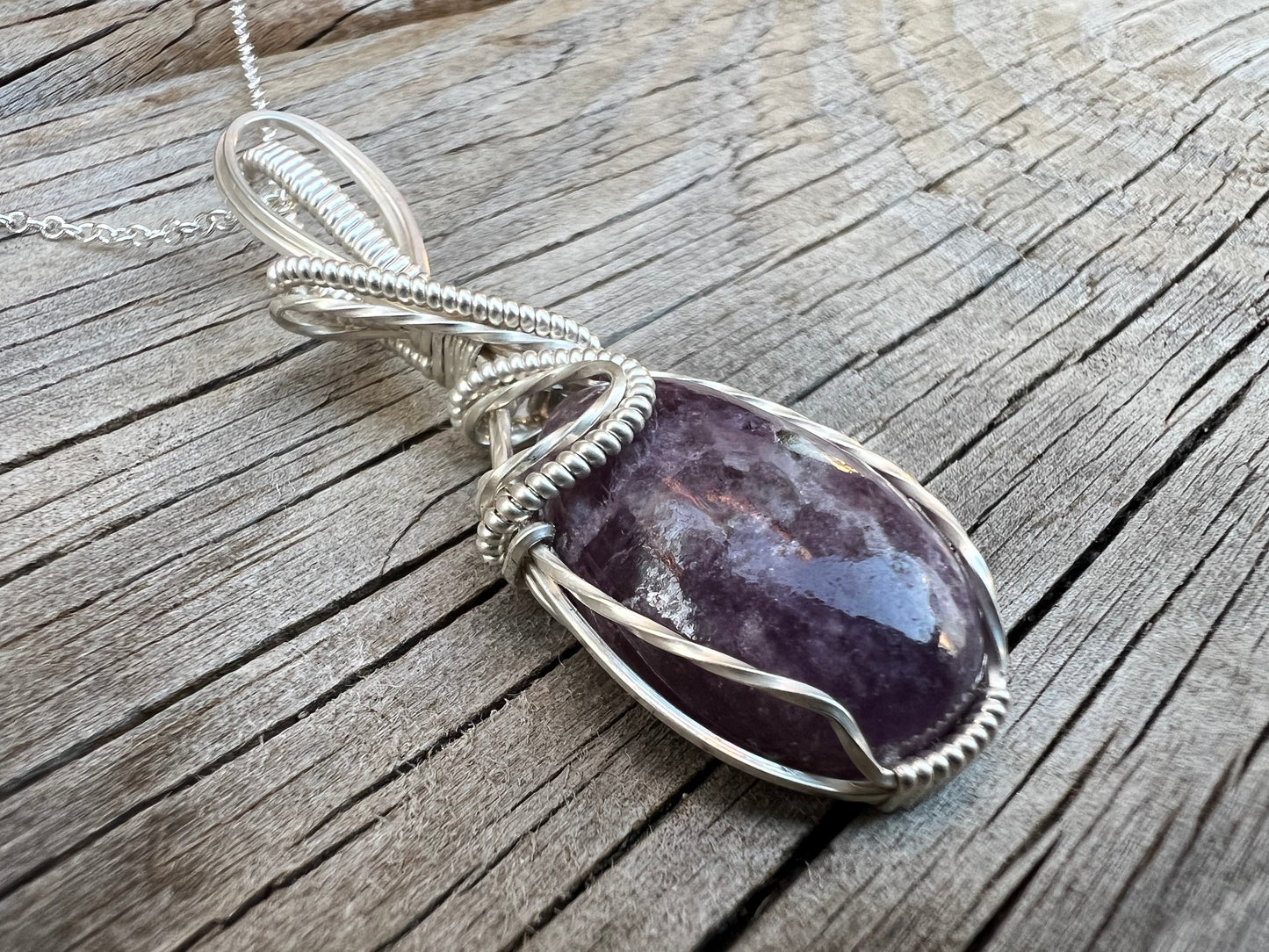 Lepidolite Pendant