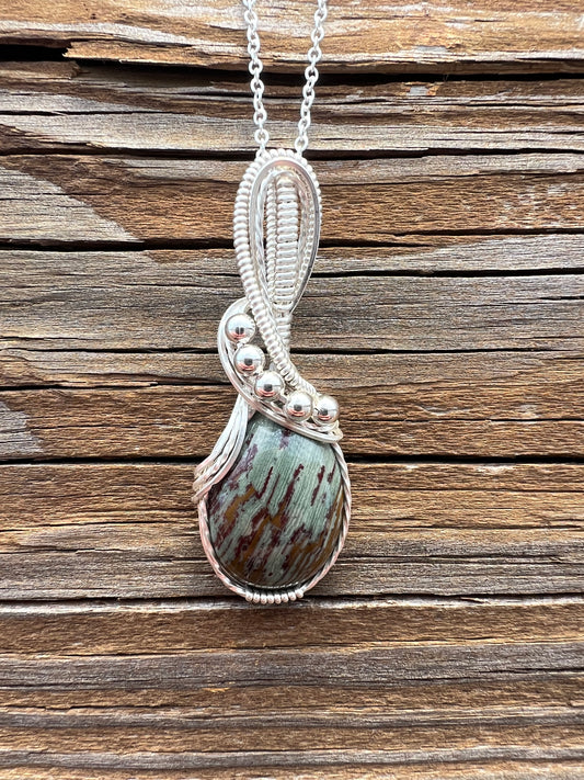 Gary Green Larsonite Pendant