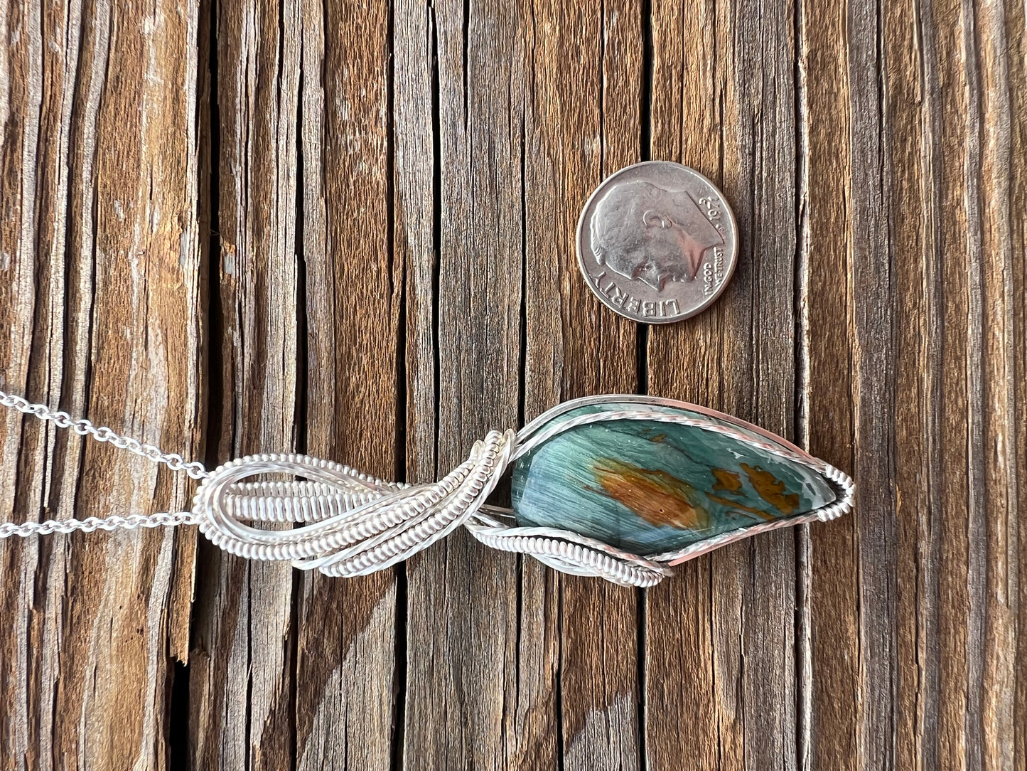 Gary Green Larsonite Pendant