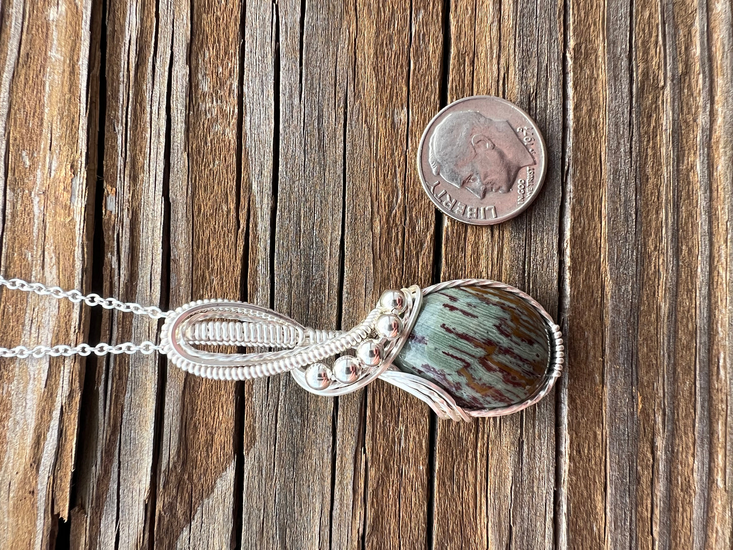 Gary Green Larsonite Pendant