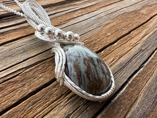 Gary Green Larsonite Pendant