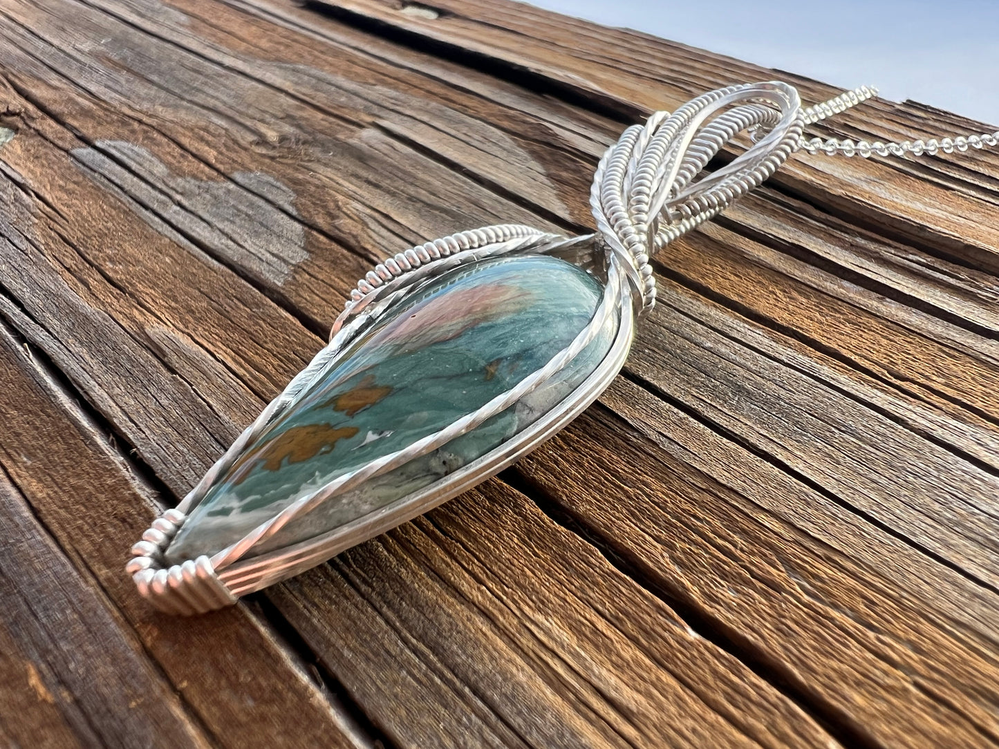 Gary Green Larsonite Pendant