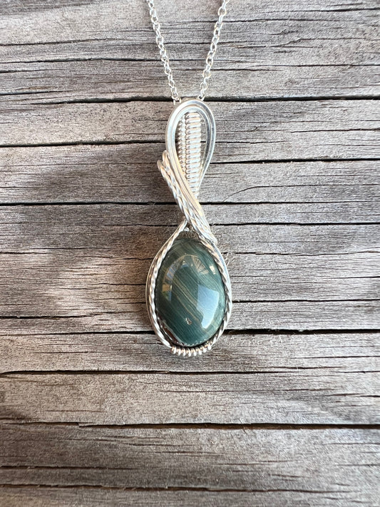 Gary Green Larsonite Pendant