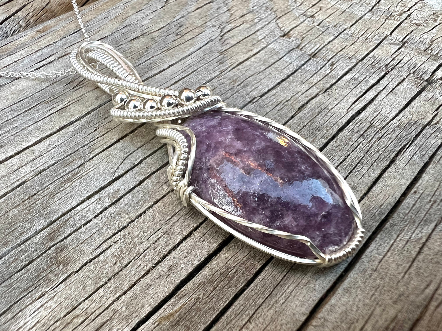 Lepidolite Pendant