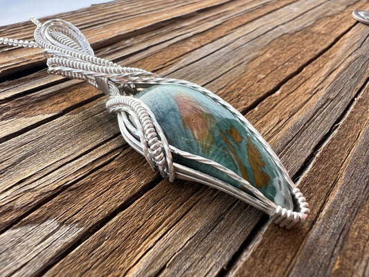 Gary Green Larsonite Pendant