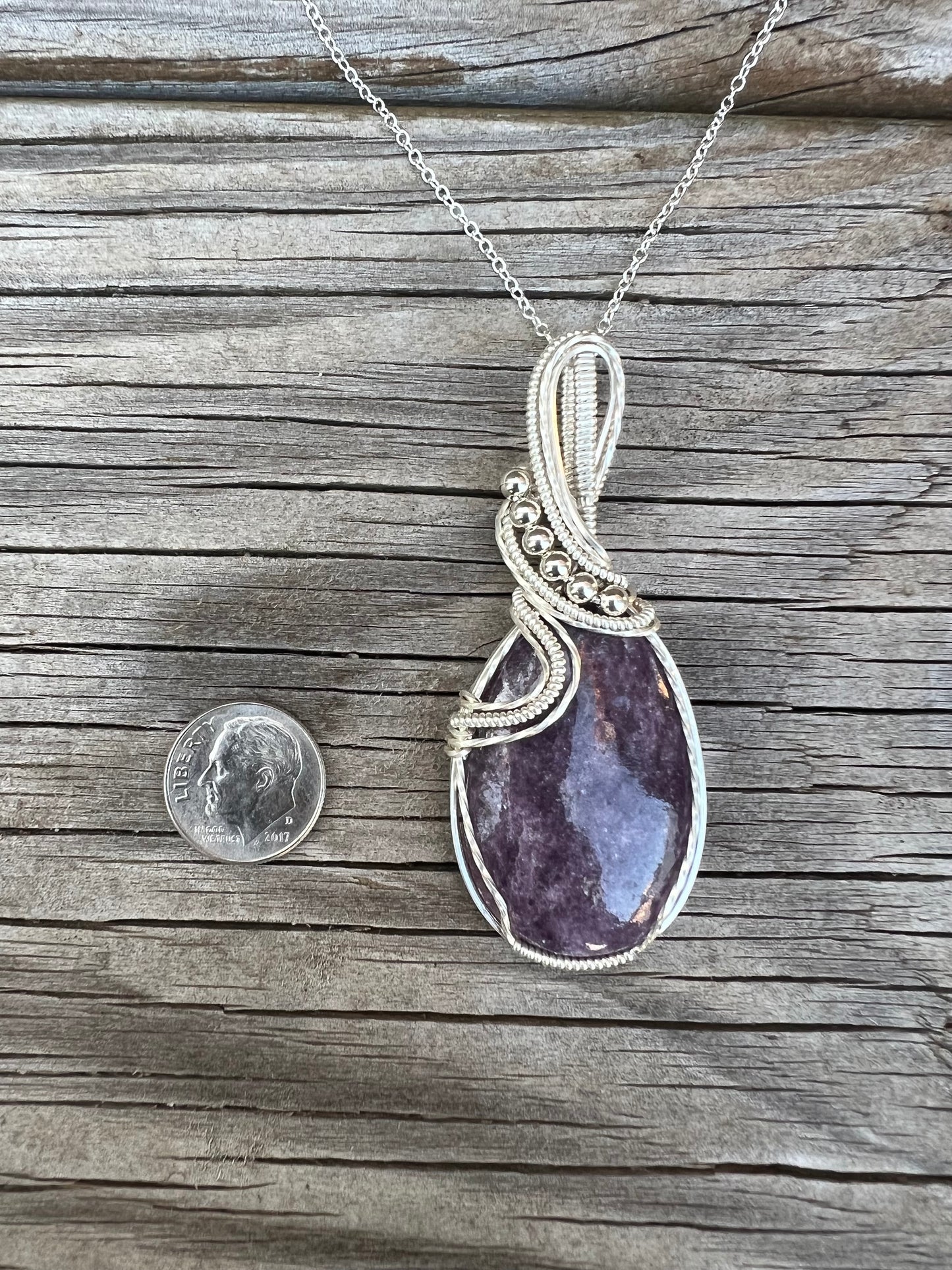 Lepidolite Pendant