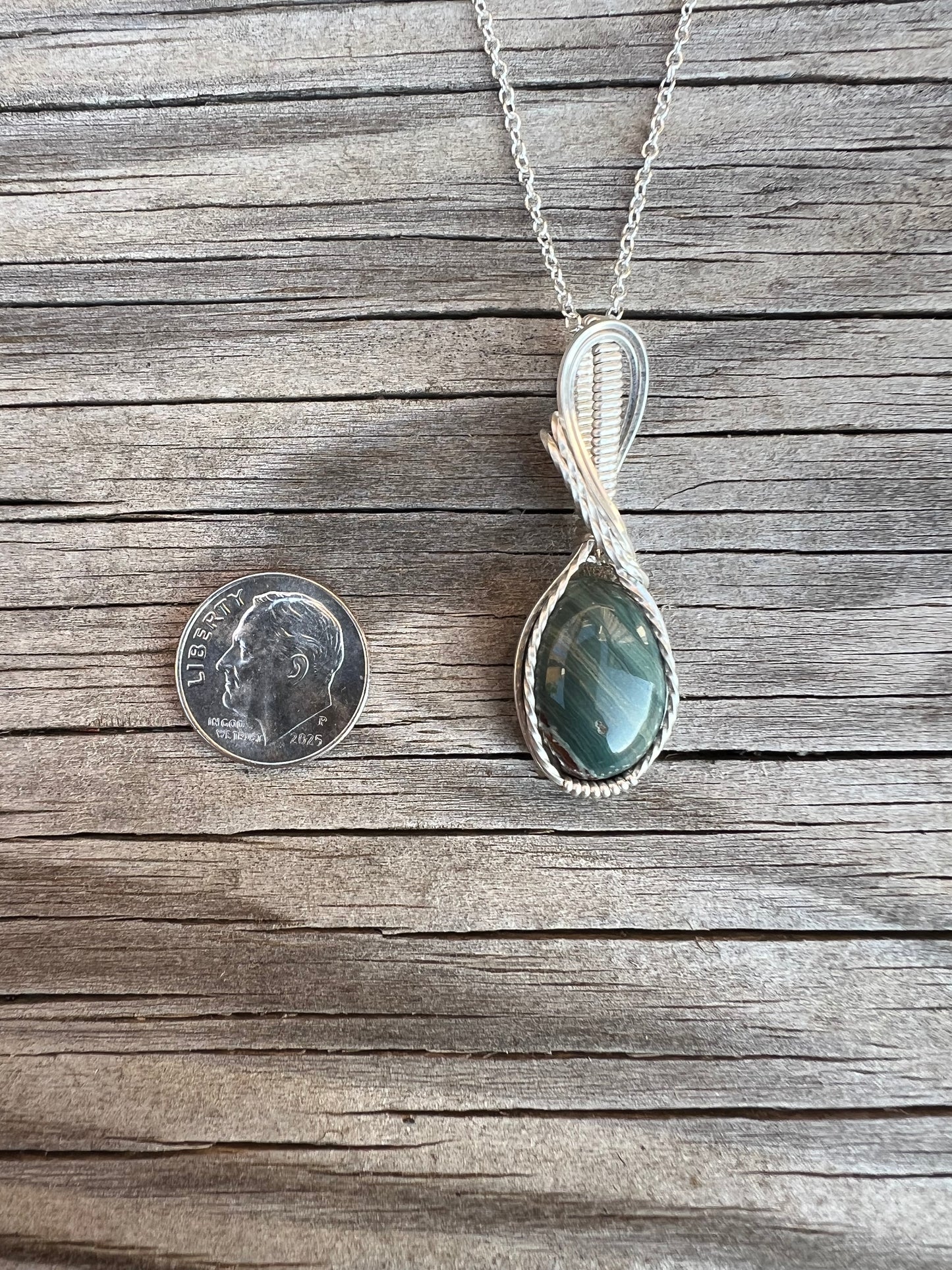 Gary Green Larsonite Pendant