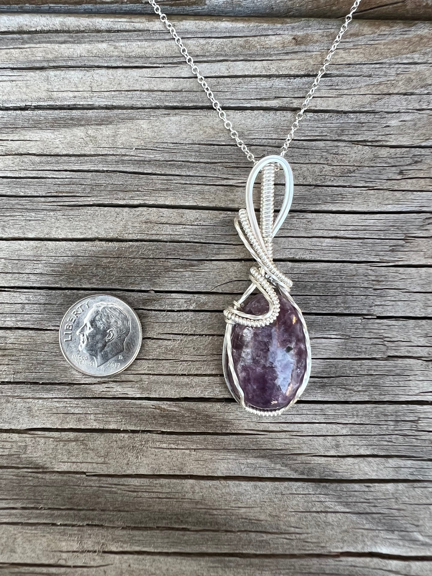 Lepidolite Pendant