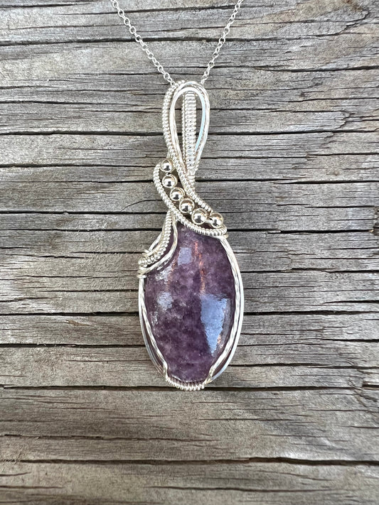 Lepidolite Pendant