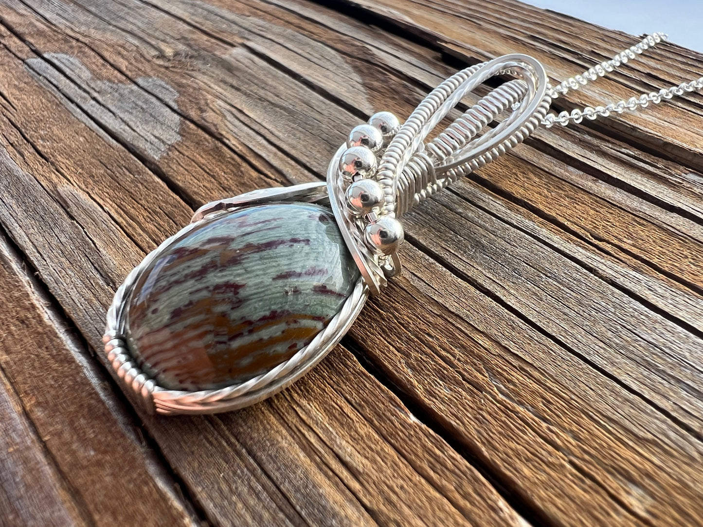 Gary Green Larsonite Pendant